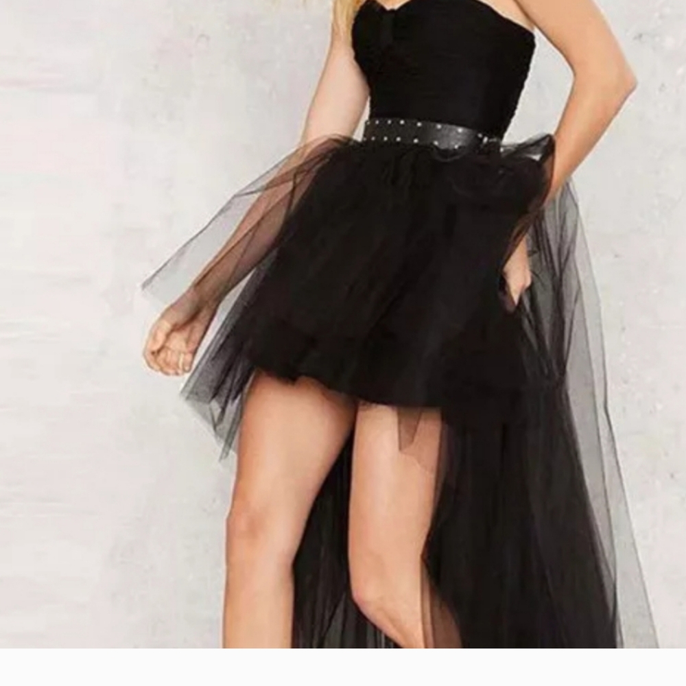 Halloween costume Idea Make It Goth,Tulle Tiered Layered maxi Mini skirt Black